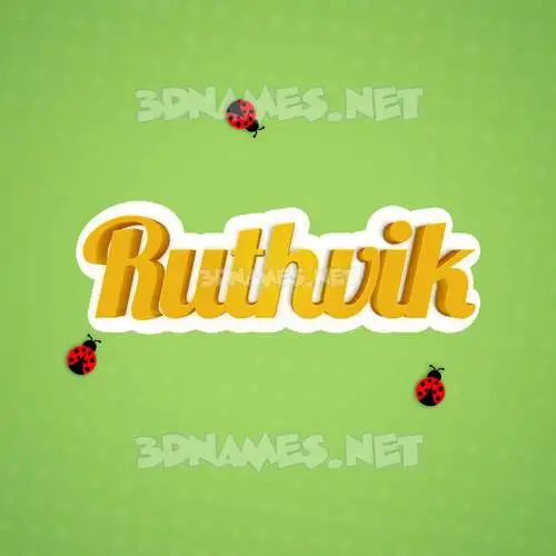 ruthvik in Ladybugs style - 3D name wallpaper ruthvik in Ladybugs style - 3D name wallpaper
