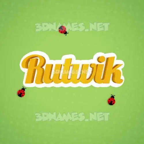 rutwik in Ladybugs style - 3D name wallpaper rutwik in Ladybugs style - 3D name wallpaper