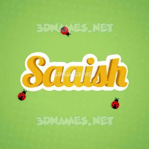 saaish in Ladybugs style - 3D name wallpaper saaish in Ladybugs style - 3D name wallpaper