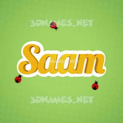 saam in Ladybugs style - 3D name wallpaper saam in Ladybugs style - 3D name wallpaper