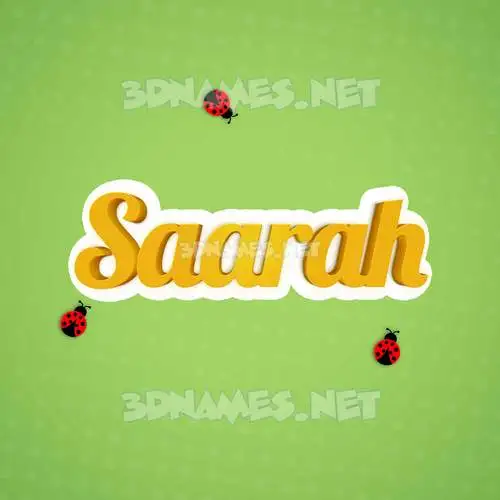 saarah in Ladybugs style - 3D name wallpaper saarah in Ladybugs style - 3D name wallpaper