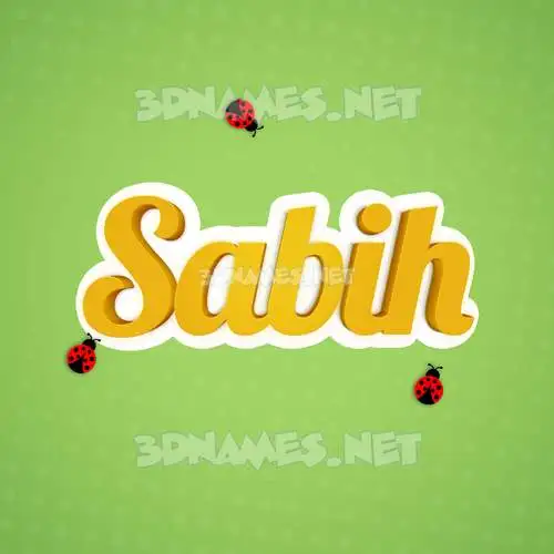 sabih in Ladybugs style - 3D name wallpaper sabih in Ladybugs style - 3D name wallpaper