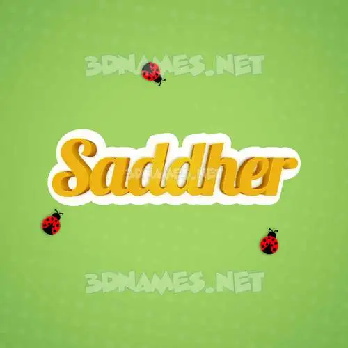 saddher in Ladybugs style - 3D name wallpaper saddher in Ladybugs style - 3D name wallpaper