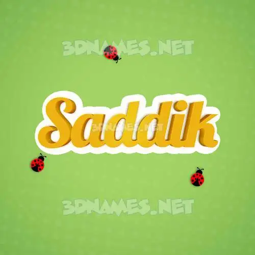 saddik in Ladybugs style - 3D name wallpaper saddik in Ladybugs style - 3D name wallpaper