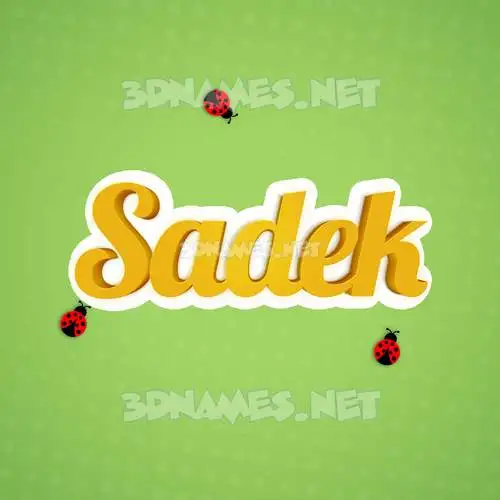 sadek in Ladybugs style - 3D name wallpaper sadek in Ladybugs style - 3D name wallpaper