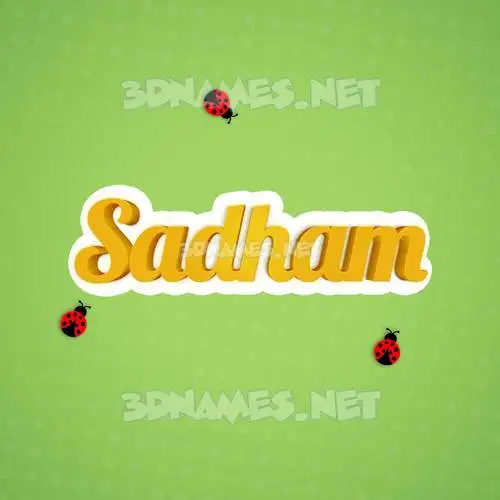 sadham in Ladybugs style - 3D name wallpaper sadham in Ladybugs style - 3D name wallpaper