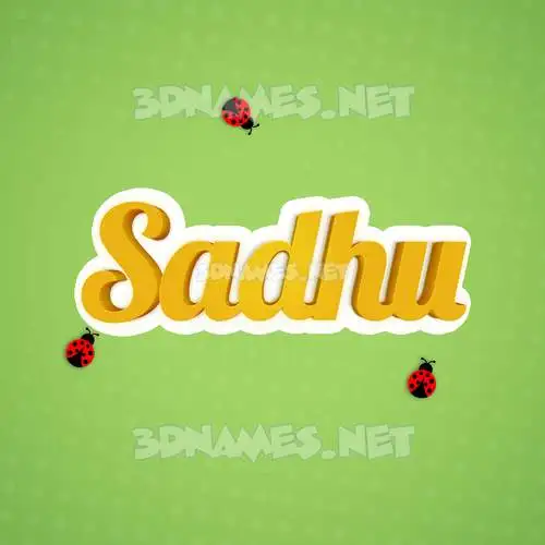 sadhu in Ladybugs style - 3D name wallpaper sadhu in Ladybugs style - 3D name wallpaper