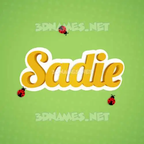 sadie in Ladybugs style - 3D name wallpaper sadie in Ladybugs style - 3D name wallpaper