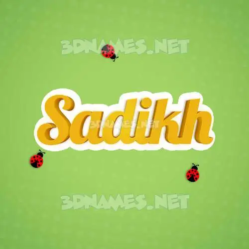 sadikh in Ladybugs style - 3D name wallpaper sadikh in Ladybugs style - 3D name wallpaper