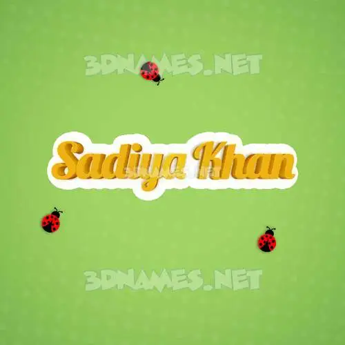 sadiya khan in Ladybugs style - 3D name wallpaper sadiya khan in Ladybugs style - 3D name wallpaper