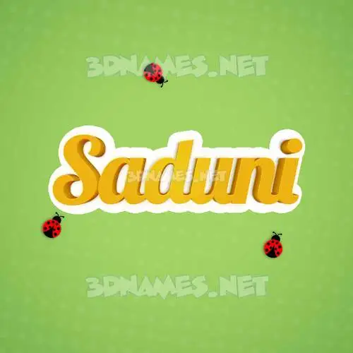 saduni in Ladybugs style - 3D name wallpaper saduni in Ladybugs style - 3D name wallpaper