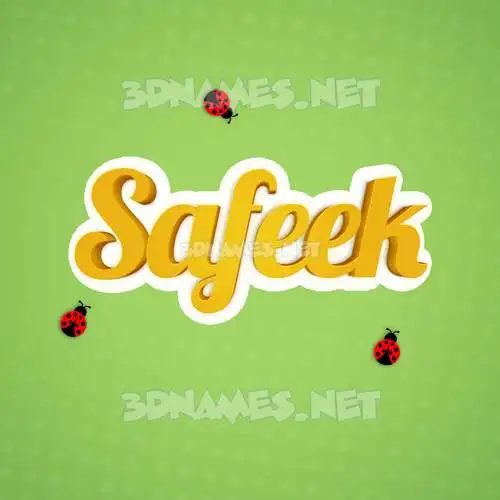 safeek in Ladybugs style - 3D name wallpaper safeek in Ladybugs style - 3D name wallpaper