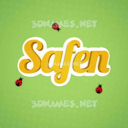 safen in Ladybugs style - 3D name wallpaper safen in Ladybugs style - 3D name wallpaper
