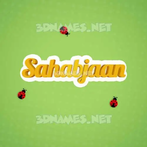 sahabjaan in Ladybugs style - 3D name wallpaper sahabjaan in Ladybugs style - 3D name wallpaper