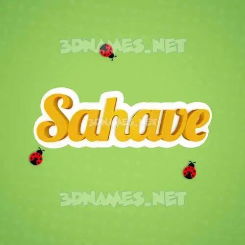 sahave in Ladybugs style - 3D name wallpaper sahave in Ladybugs style - 3D name wallpaper
