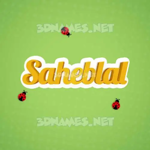 saheblal in Ladybugs style - 3D name wallpaper saheblal in Ladybugs style - 3D name wallpaper