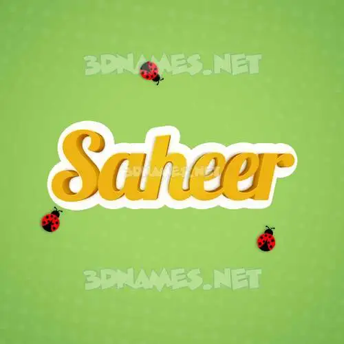 saheer in Ladybugs style - 3D name wallpaper saheer in Ladybugs style - 3D name wallpaper