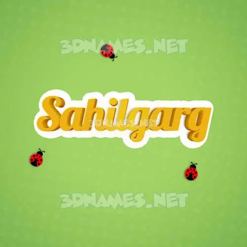 sahilgarg in Ladybugs style - 3D name wallpaper sahilgarg in Ladybugs style - 3D name wallpaper