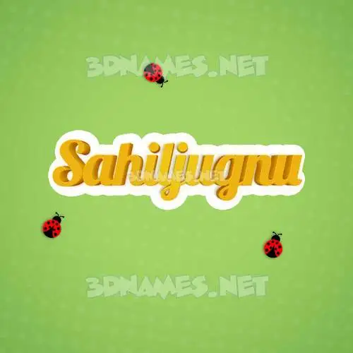 sahiljugnu in Ladybugs style - 3D name wallpaper sahiljugnu in Ladybugs style - 3D name wallpaper