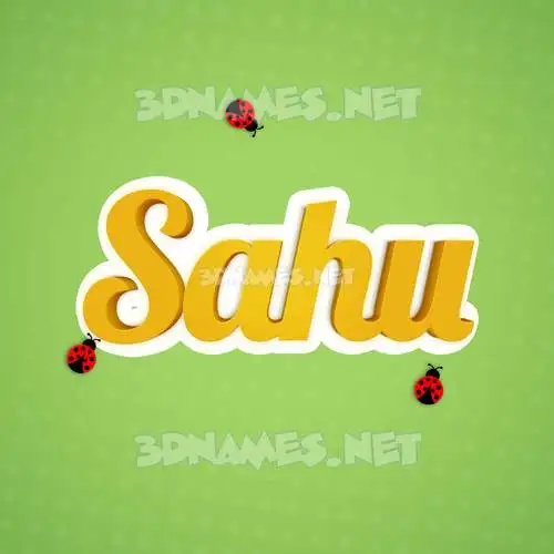 sahu in Ladybugs style - 3D name wallpaper sahu in Ladybugs style - 3D name wallpaper