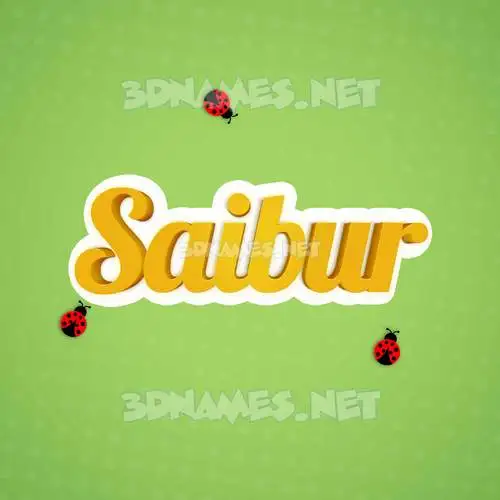 saibur in Ladybugs style - 3D name wallpaper saibur in Ladybugs style - 3D name wallpaper
