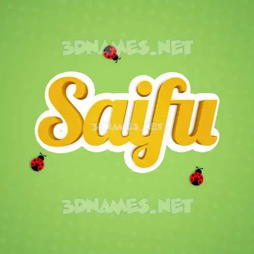saifu in Ladybugs style - 3D name wallpaper saifu in Ladybugs style - 3D name wallpaper