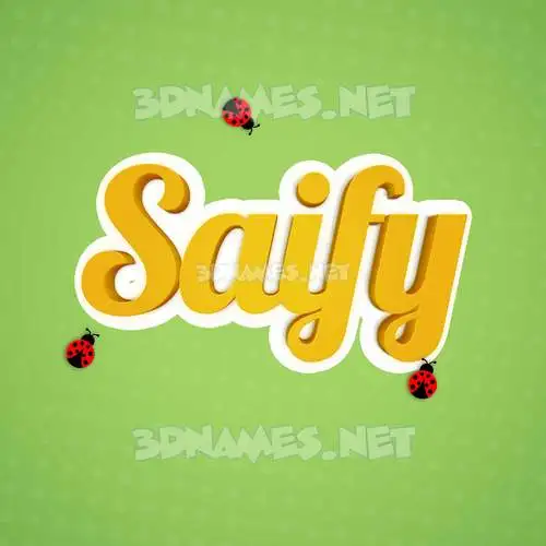 saify in Ladybugs style - 3D name wallpaper saify in Ladybugs style - 3D name wallpaper