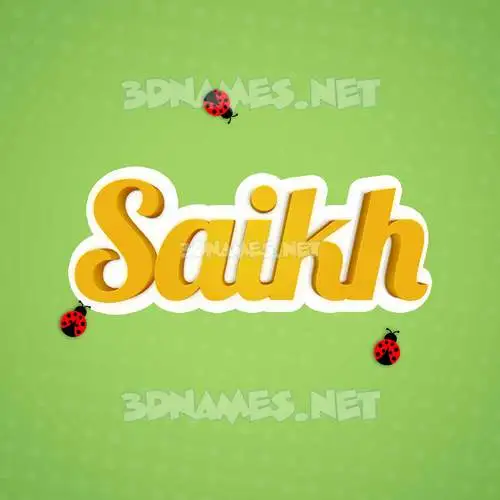 saikh in Ladybugs style - 3D name wallpaper saikh in Ladybugs style - 3D name wallpaper