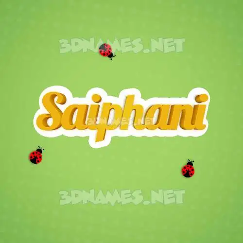 saiphani in Ladybugs style - 3D name wallpaper saiphani in Ladybugs style - 3D name wallpaper