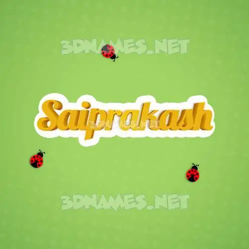 saiprakash in Ladybugs style - 3D name wallpaper saiprakash in Ladybugs style - 3D name wallpaper