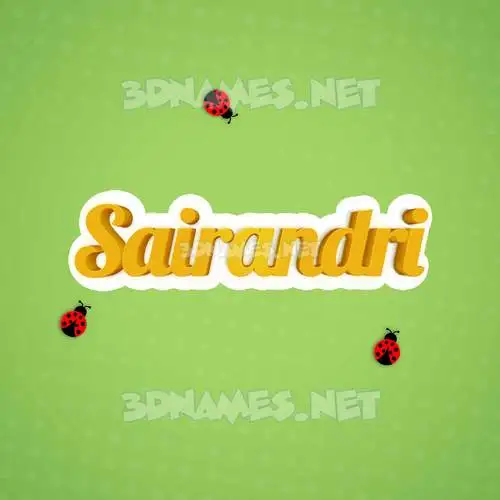 sairandri in Ladybugs style - 3D name wallpaper sairandri in Ladybugs style - 3D name wallpaper