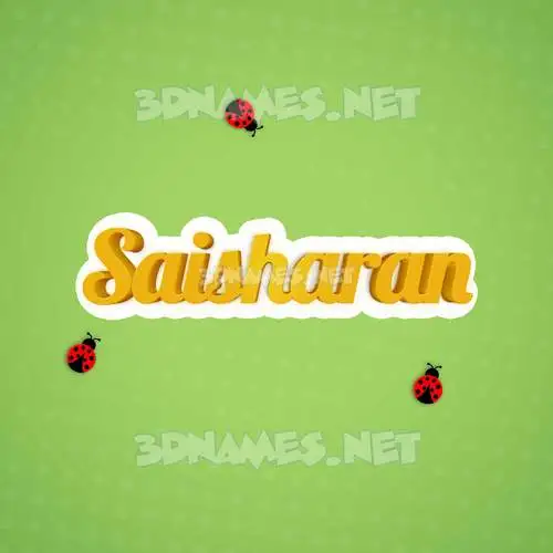 saisharan in Ladybugs style - 3D name wallpaper saisharan in Ladybugs style - 3D name wallpaper