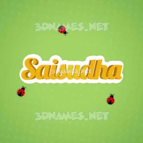 saisudha in Ladybugs style - 3D name wallpaper saisudha in Ladybugs style - 3D name wallpaper
