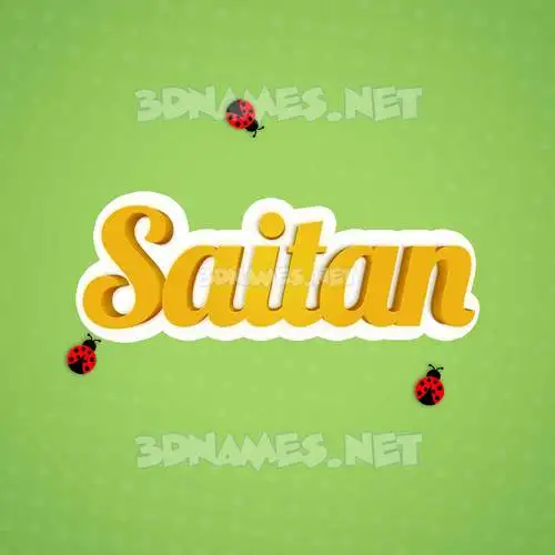 saitan in Ladybugs style - 3D name wallpaper saitan in Ladybugs style - 3D name wallpaper