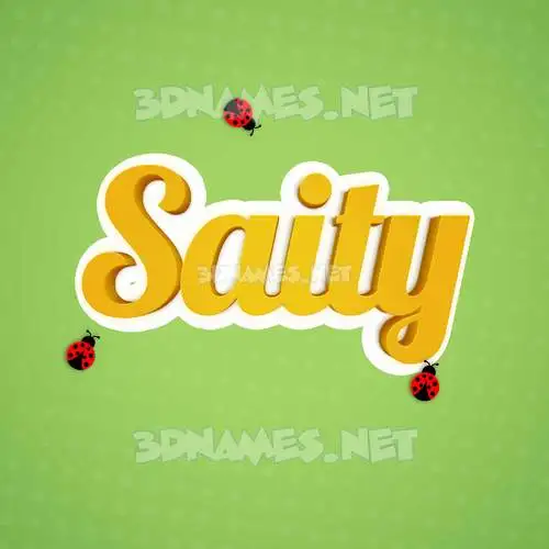 saity in Ladybugs style - 3D name wallpaper saity in Ladybugs style - 3D name wallpaper