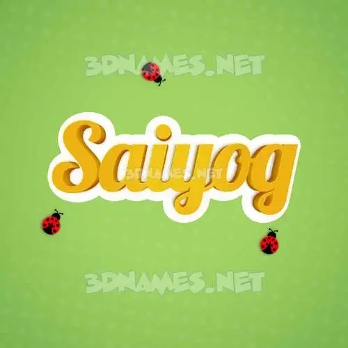 saiyog in Ladybugs style - 3D name wallpaper saiyog in Ladybugs style - 3D name wallpaper