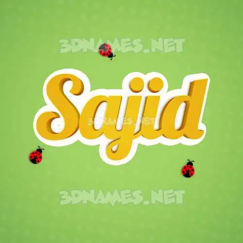 sajid in Ladybugs style - 3D name wallpaper sajid in Ladybugs style - 3D name wallpaper