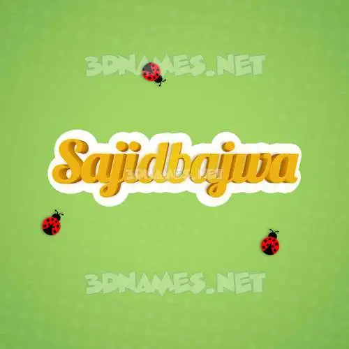 sajidbajwa in Ladybugs style - 3D name wallpaper sajidbajwa in Ladybugs style - 3D name wallpaper