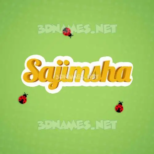 sajimsha in Ladybugs style - 3D name wallpaper sajimsha in Ladybugs style - 3D name wallpaper
