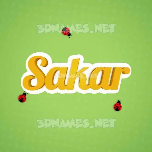 sakar in Ladybugs style - 3D name wallpaper sakar in Ladybugs style - 3D name wallpaper