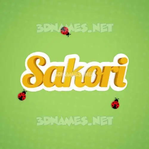 sakori in Ladybugs style - 3D name wallpaper sakori in Ladybugs style - 3D name wallpaper