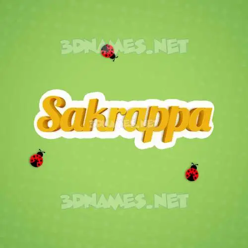 sakrappa in Ladybugs style - 3D name wallpaper sakrappa in Ladybugs style - 3D name wallpaper