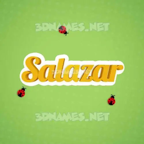 salazar in Ladybugs style - 3D name wallpaper salazar in Ladybugs style - 3D name wallpaper