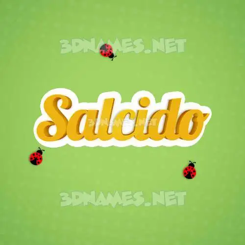 salcido in Ladybugs style - 3D name wallpaper salcido in Ladybugs style - 3D name wallpaper