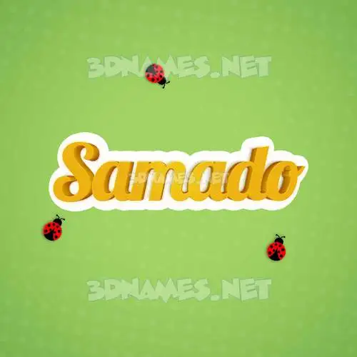 samado in Ladybugs style - 3D name wallpaper samado in Ladybugs style - 3D name wallpaper