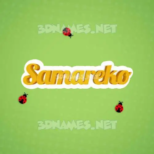 samareko in Ladybugs style - 3D name wallpaper samareko in Ladybugs style - 3D name wallpaper