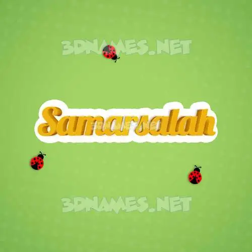 samarsalah in Ladybugs style - 3D name wallpaper samarsalah in Ladybugs style - 3D name wallpaper