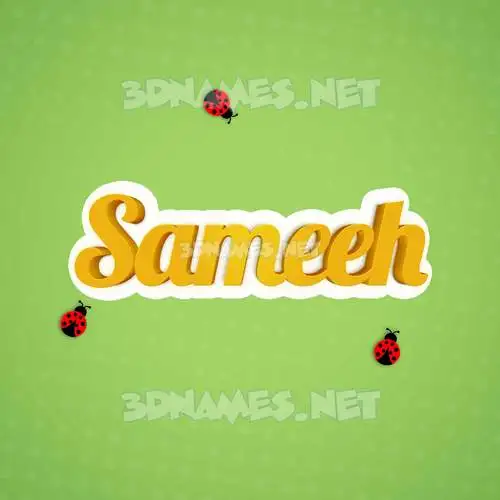 sameeh in Ladybugs style - 3D name wallpaper sameeh in Ladybugs style - 3D name wallpaper