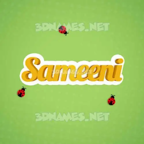 sameeni in Ladybugs style - 3D name wallpaper sameeni in Ladybugs style - 3D name wallpaper