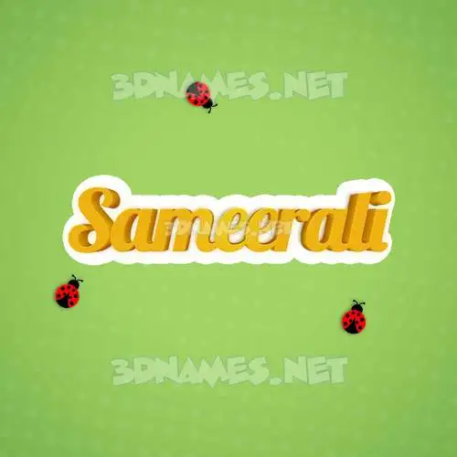 sameerali in Ladybugs style - 3D name wallpaper sameerali in Ladybugs style - 3D name wallpaper
